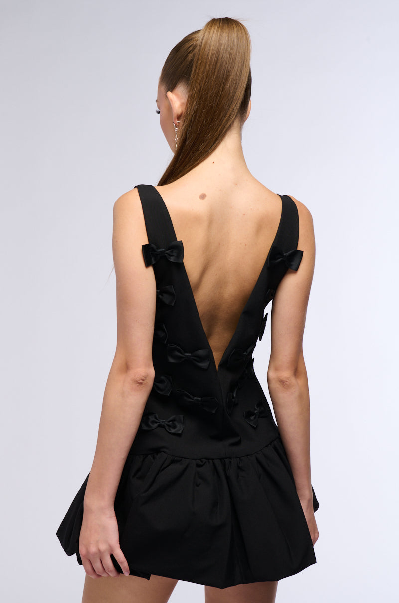 Coquette Girl All Over Bow Mini Dress