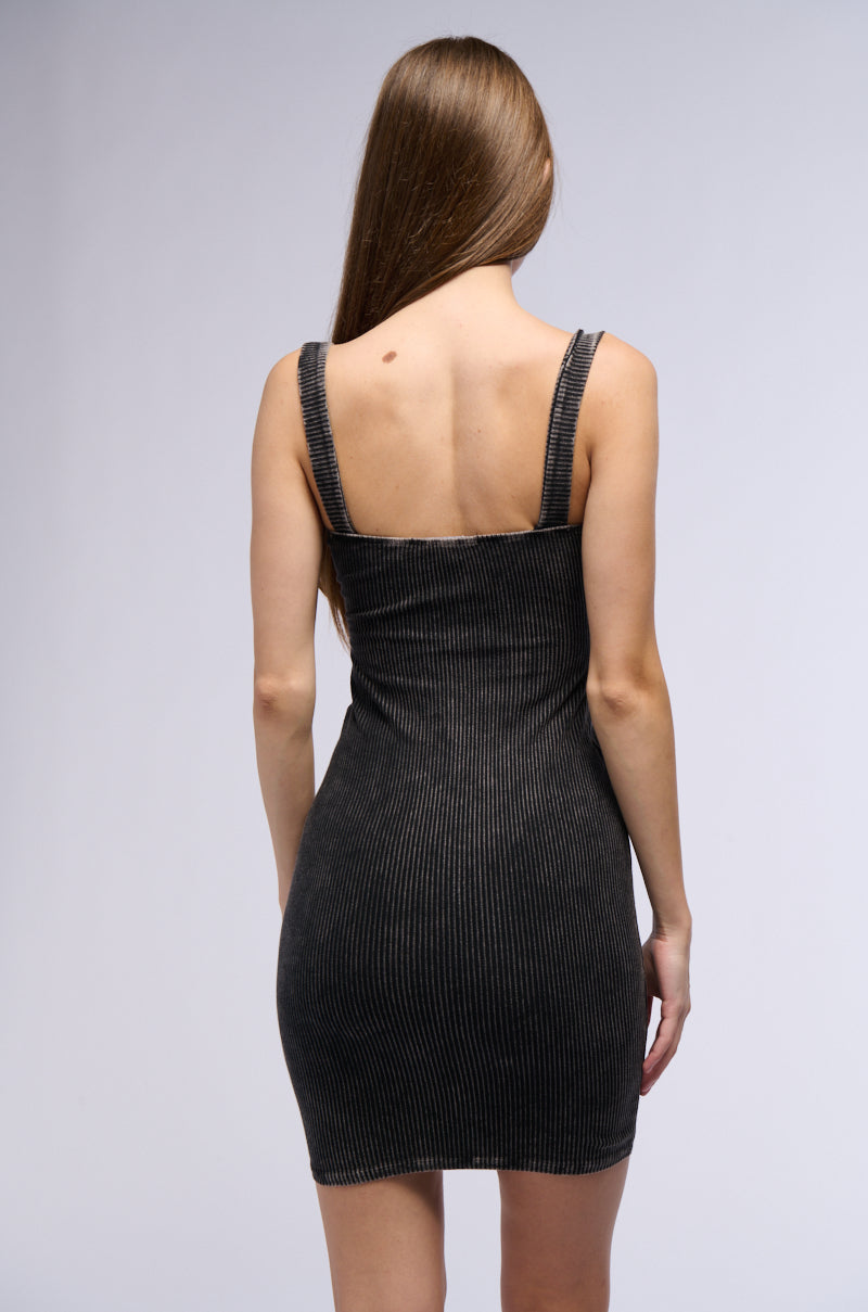 Cover Star Mineral Wash Knit Mini Dress