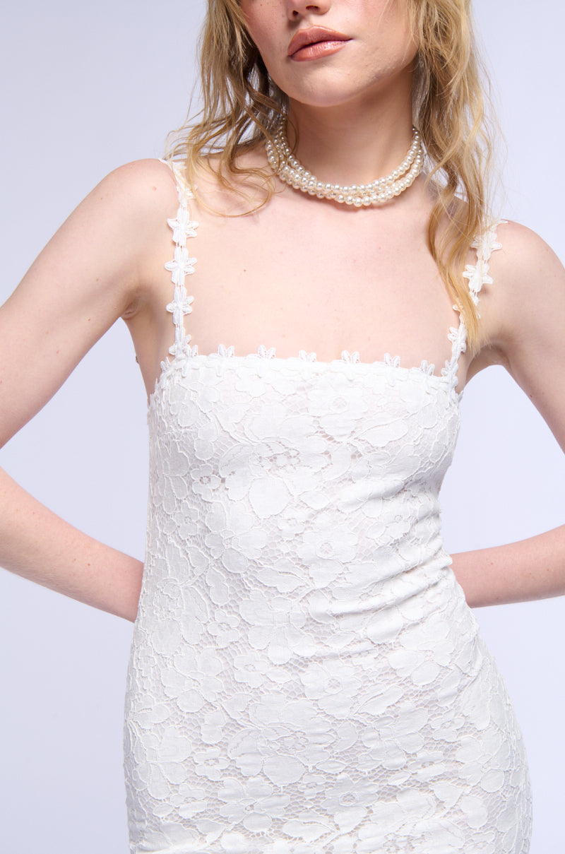 Cute As A Button Lace Mini Dress