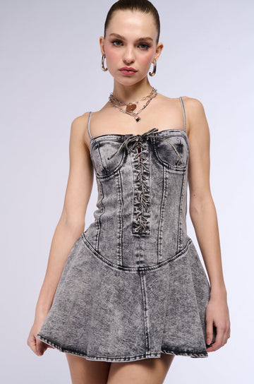 Dancin' In Denim Mini Dress