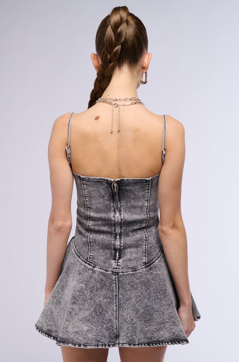 Dancin' In Denim Mini Dress