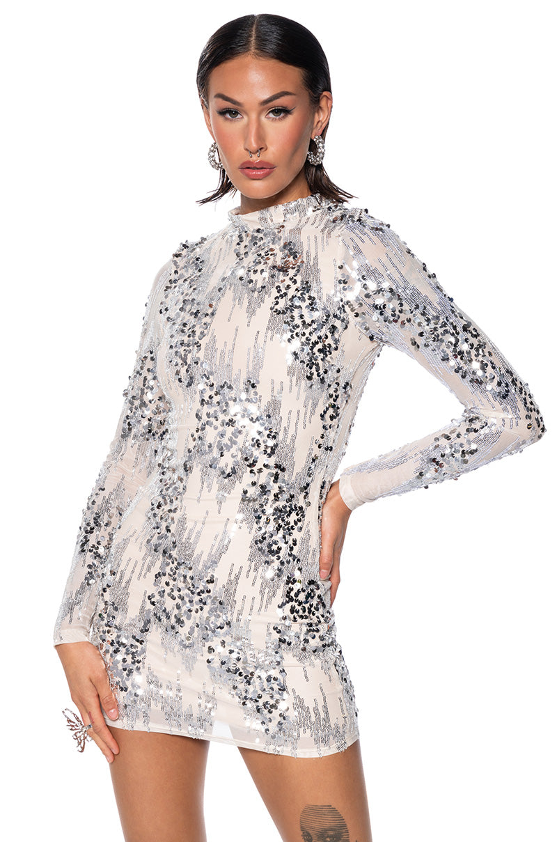 Diana Sequin Embellished Mini Dress