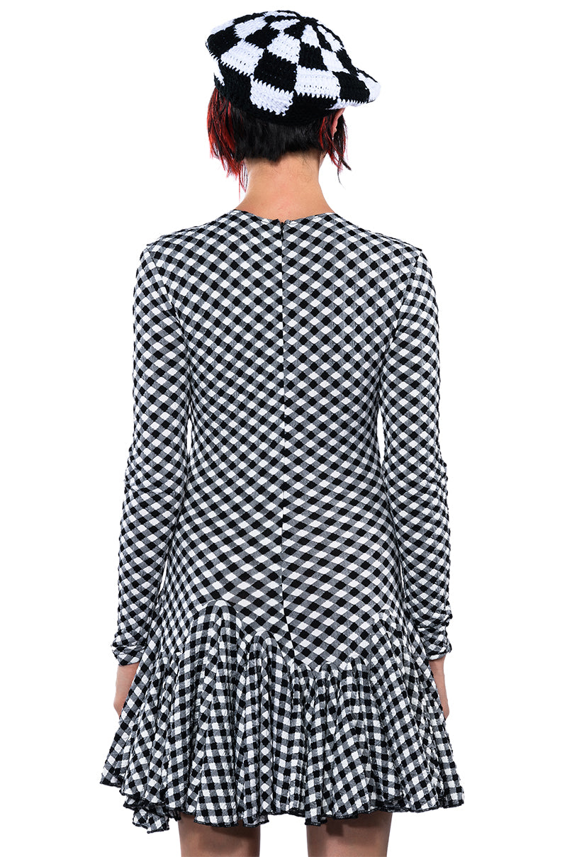 Dinner For Two Lace Up Mini Dress