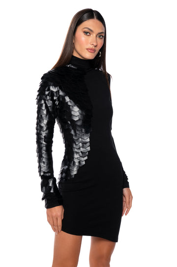 Draco Scaled Mini Dress