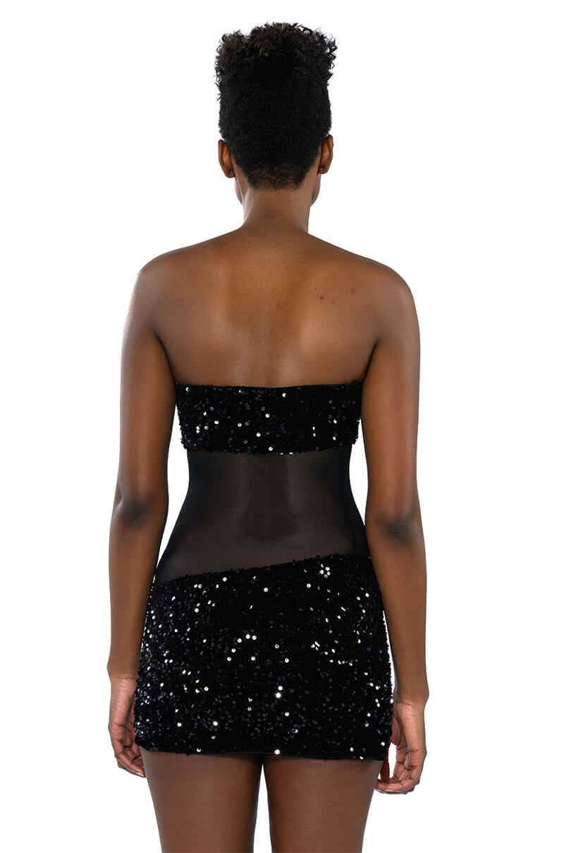 Enjoy The View Mesh Panel Dress
