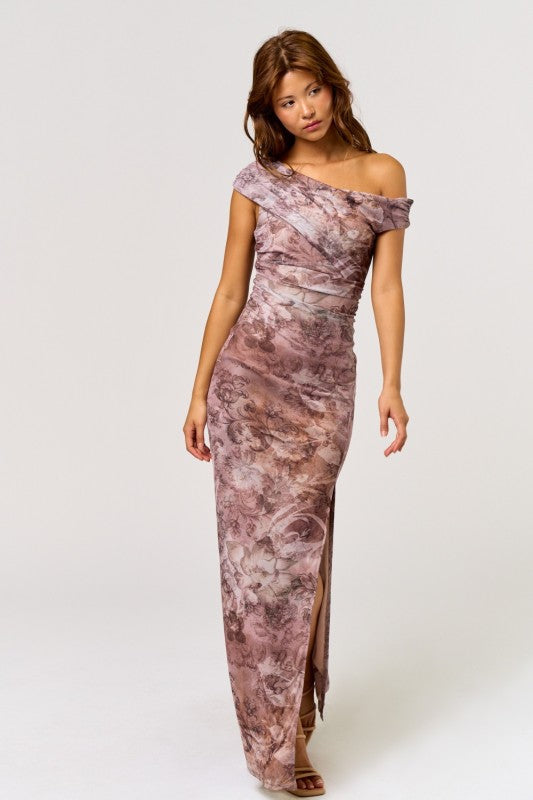 Veloura Off The Shoulder Maxi Dress