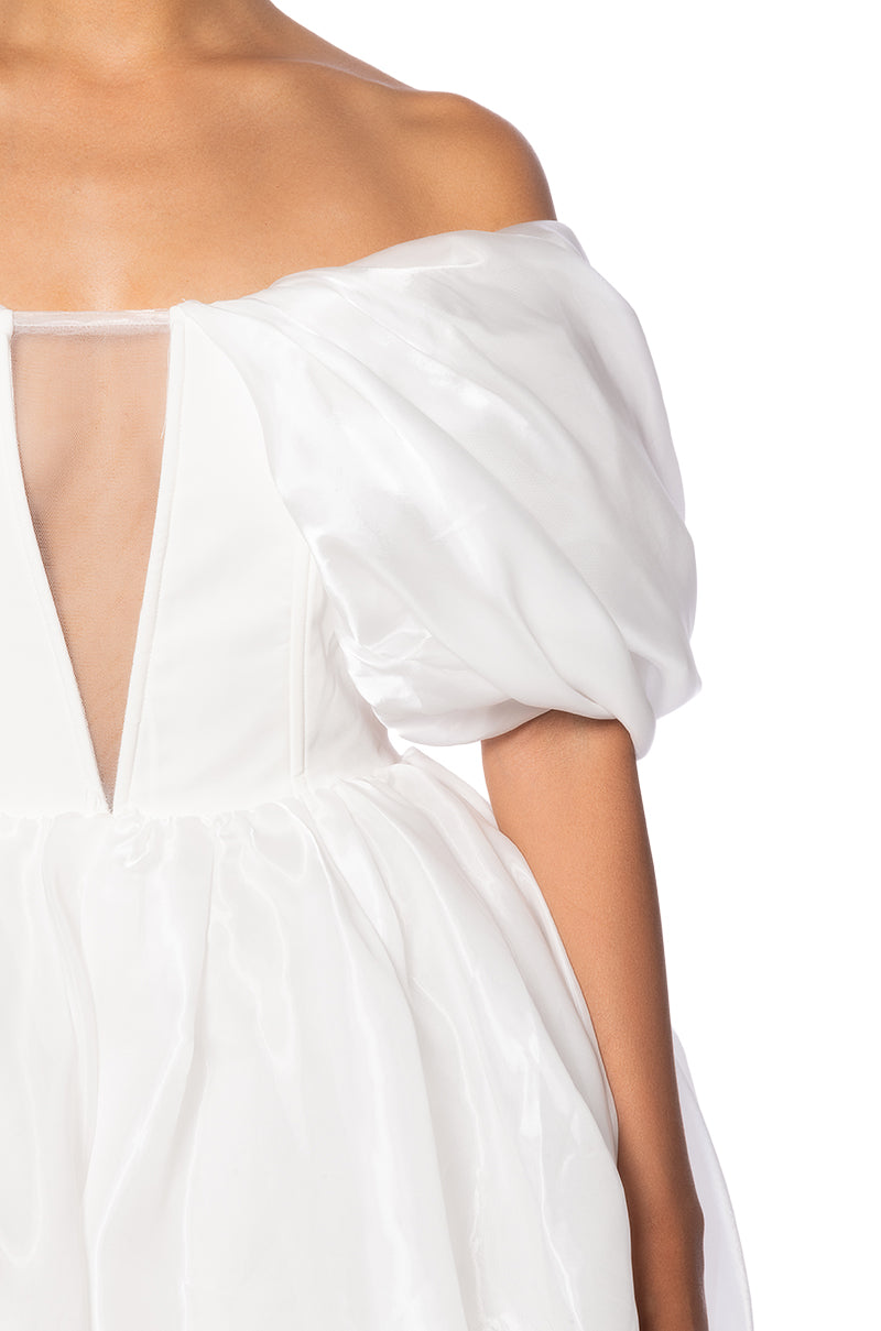 Gia Off The Shoulder Puff Sleeve Mini Dress