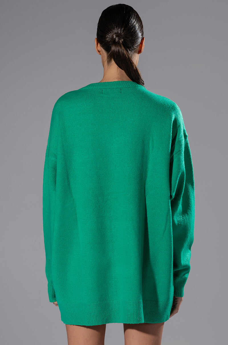 Hot Damn Long Sleeve Sweater Dress