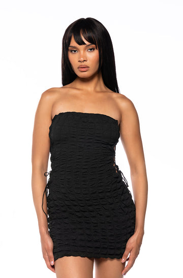 In Your Dreams Side Tie Mini Dress