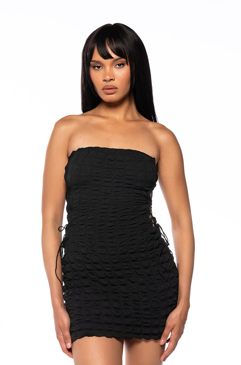 In Your Dreams Side Tie Mini Dress
