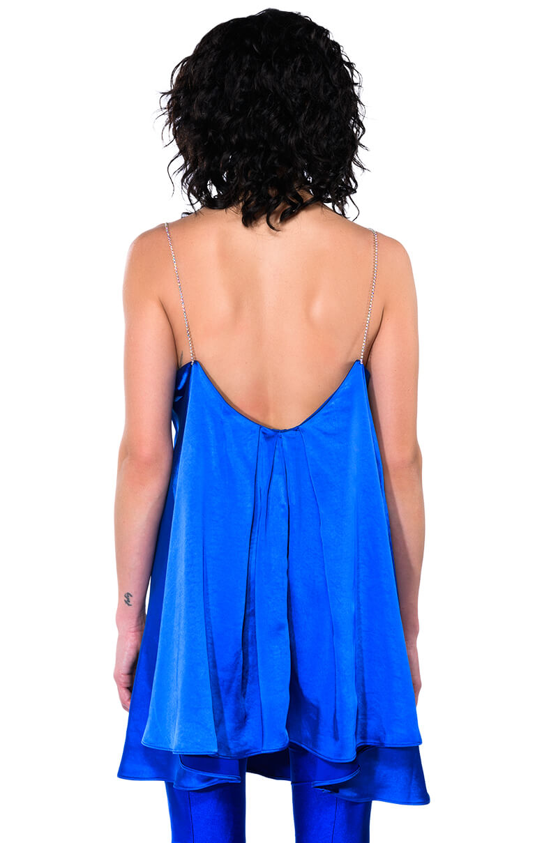Inez Sleeveless Trapeze Mini Dress