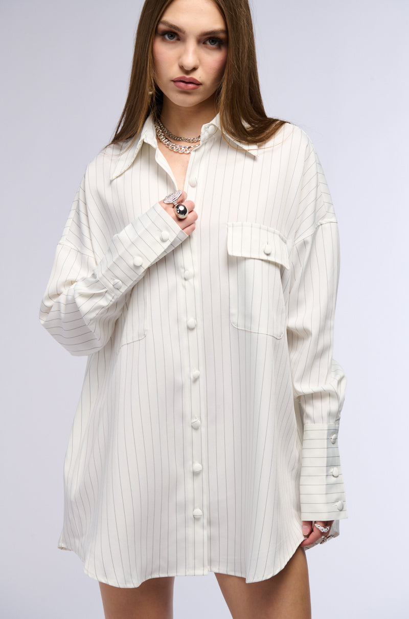 It Girl Oversized Shirt Dress