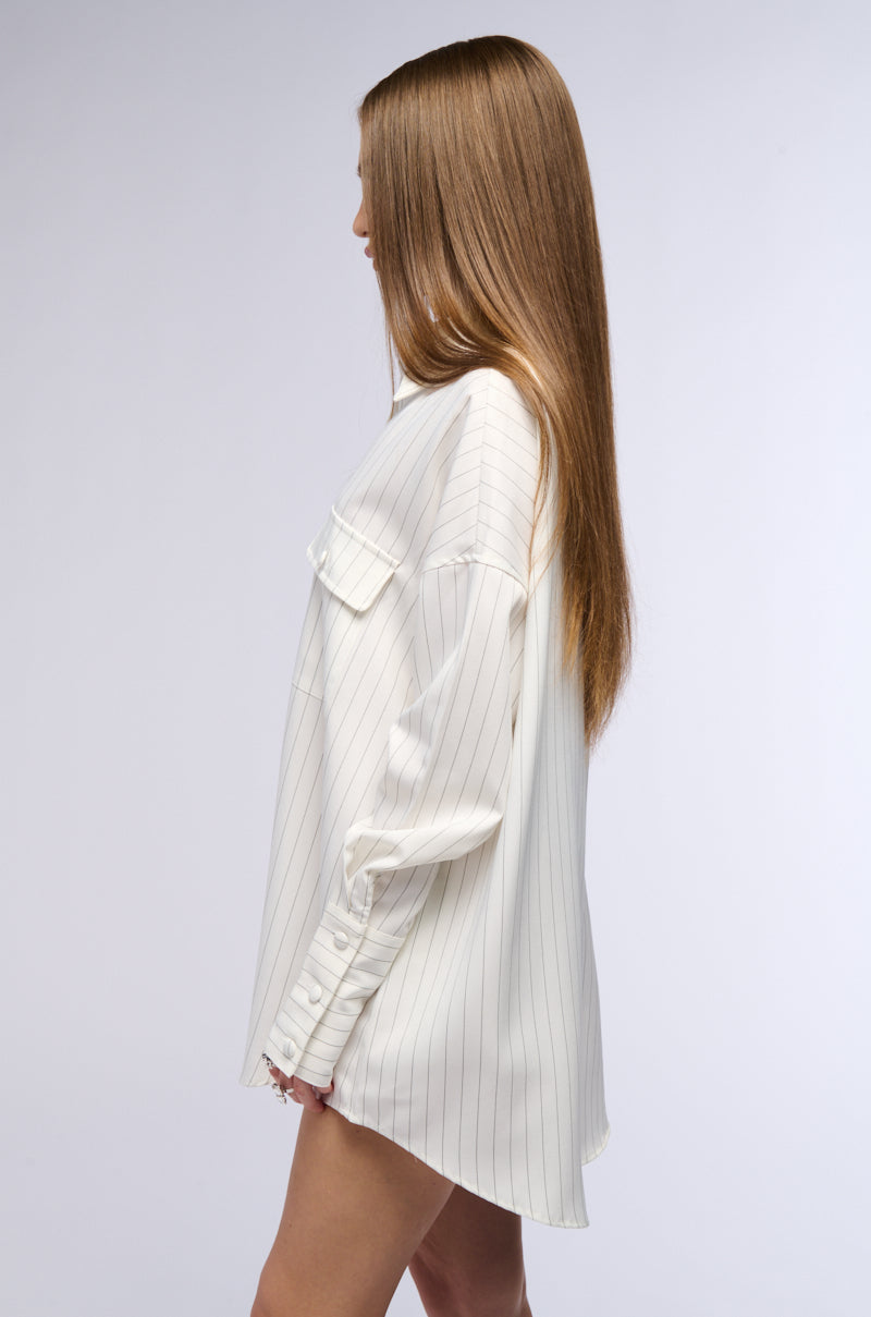 It Girl Oversized Shirt Dress