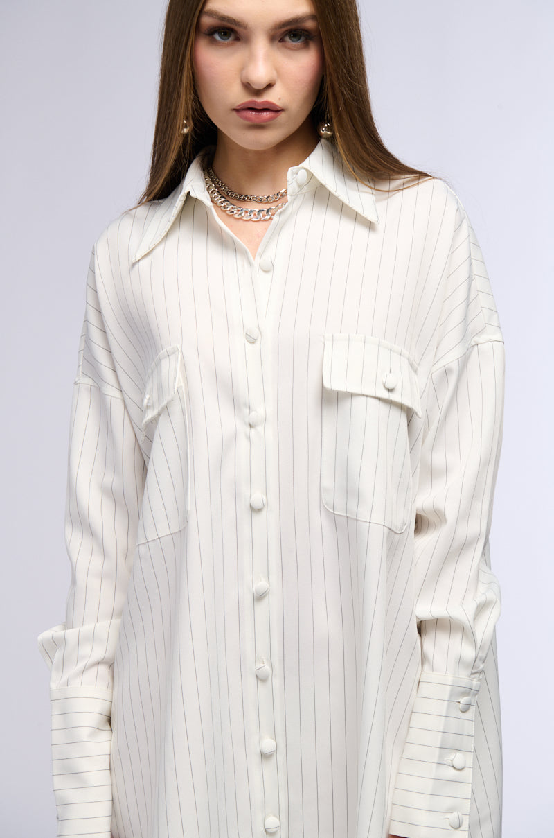 It Girl Oversized Shirt Dress
