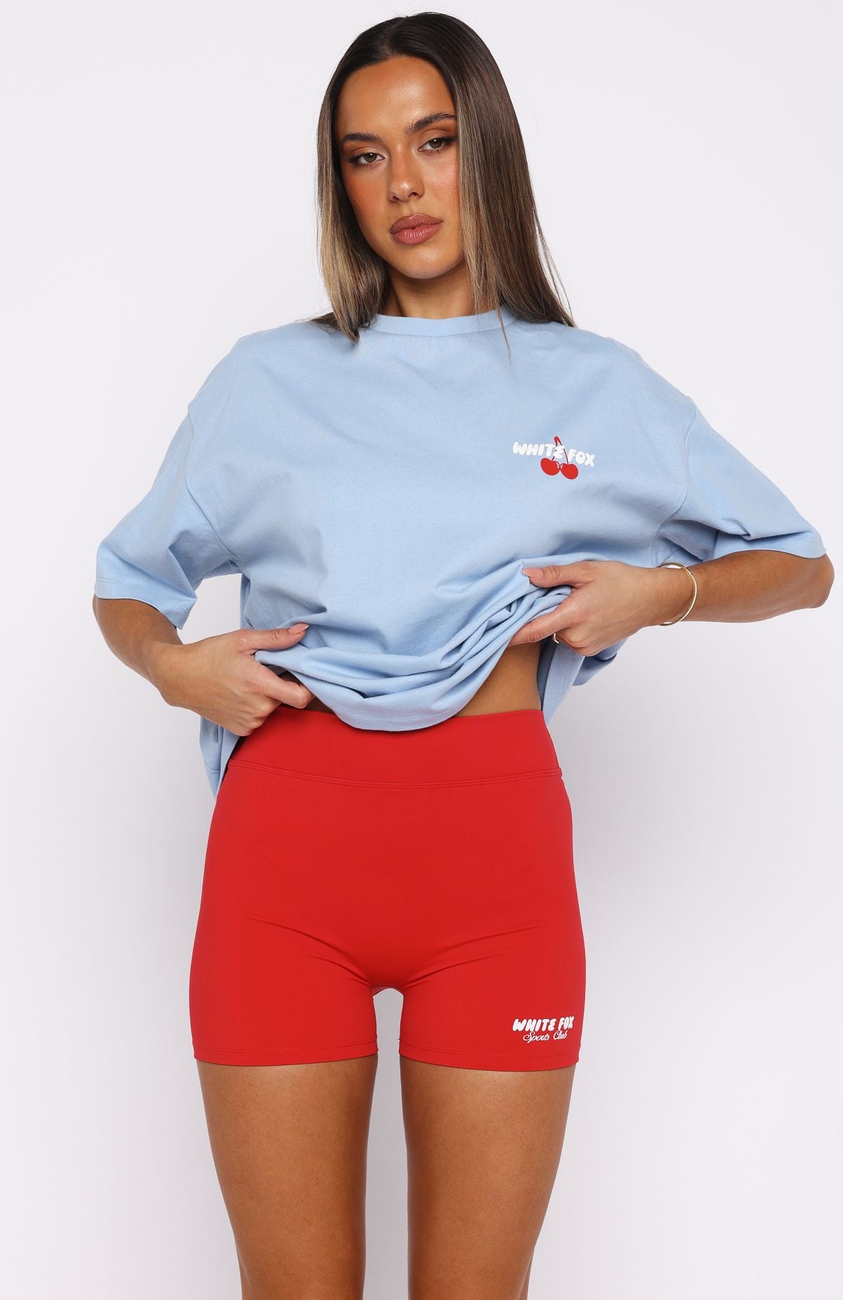 Club 14 Cassie Bike Shorts Red