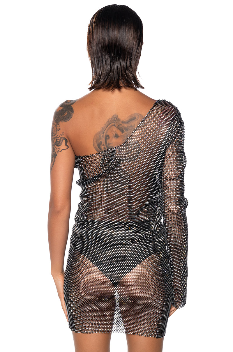 Knight In Shining Armor One Shoulder Mini Dress
