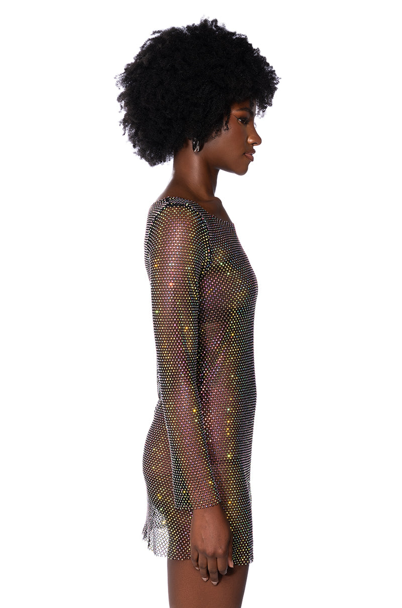 Labrynth Embellished Mini Dress