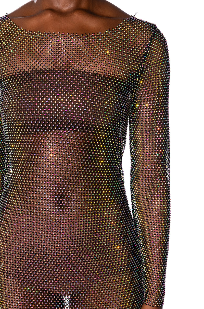 Labrynth Embellished Mini Dress