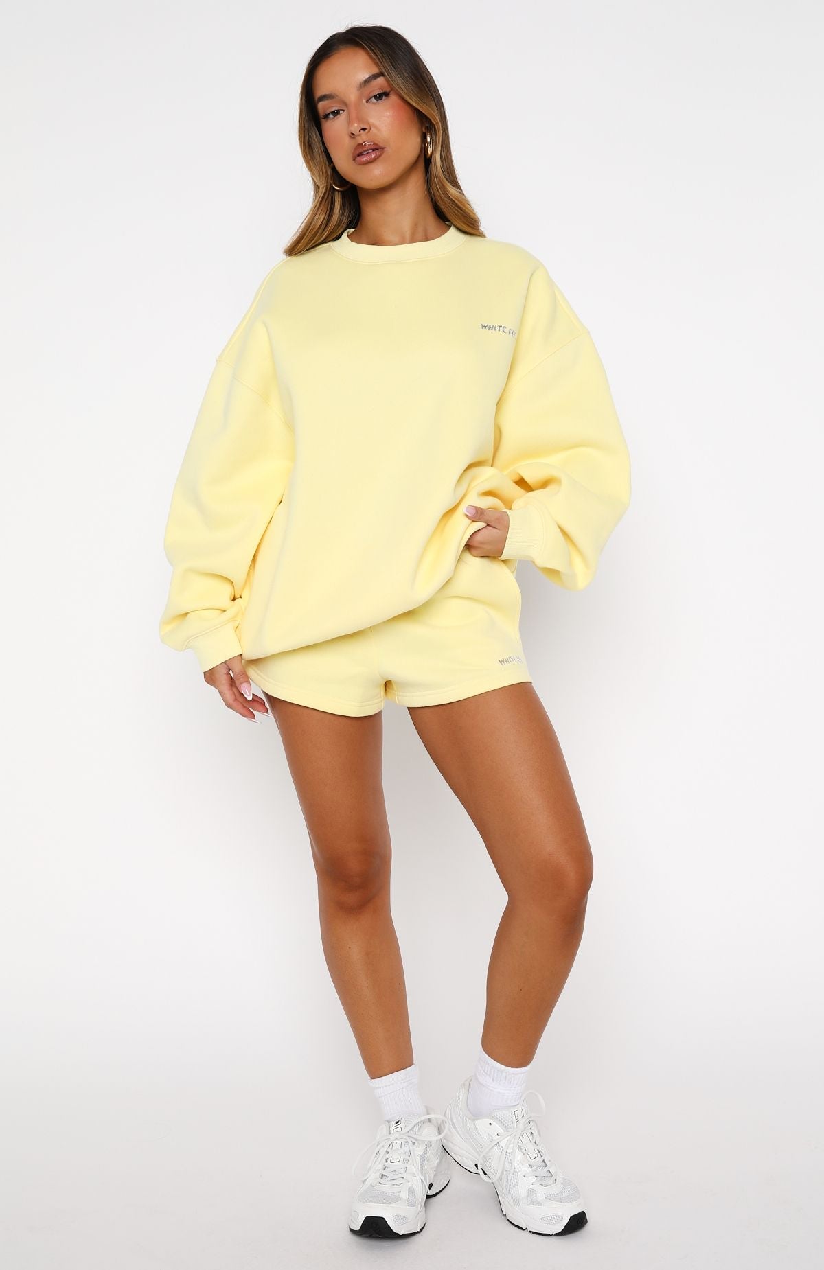 Test Drive Oversized Sweater Lemon