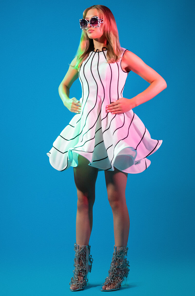 Luisa Wave Mini Dress