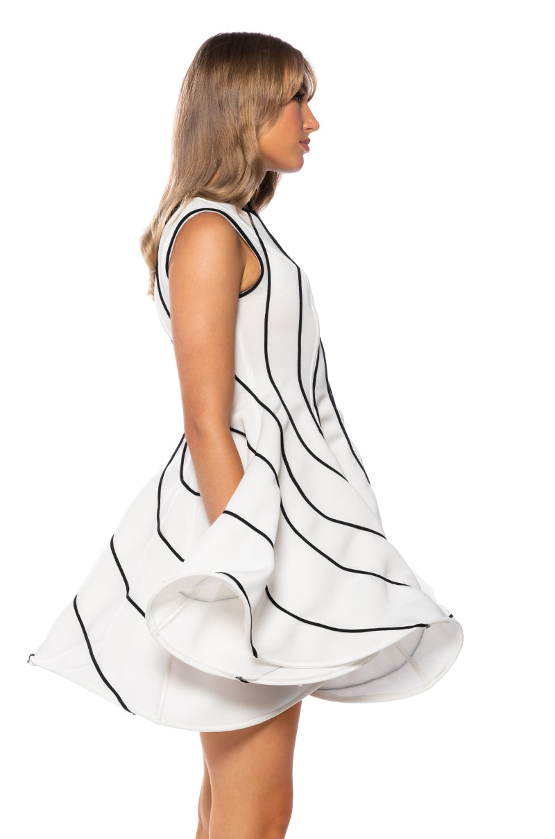Luisa Wave Mini Dress