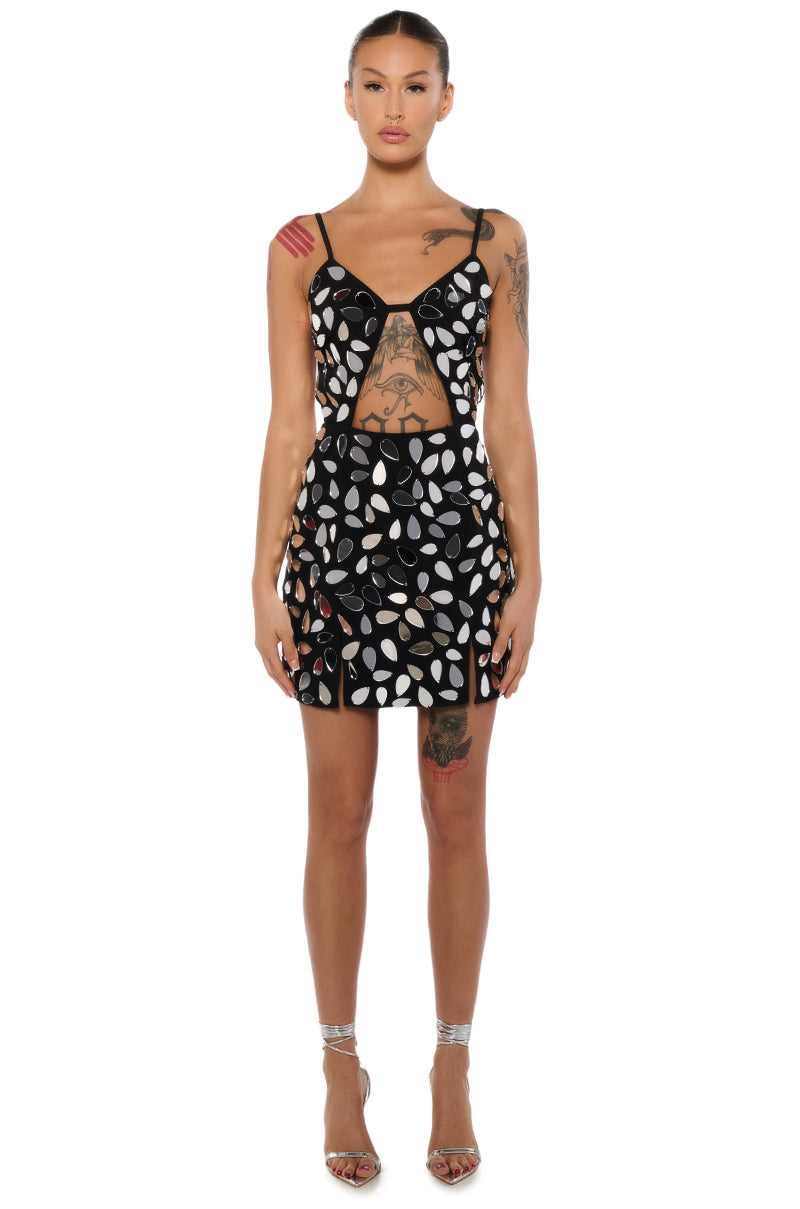 Mirror Mirror On The Wall Cut Out Mini Dress