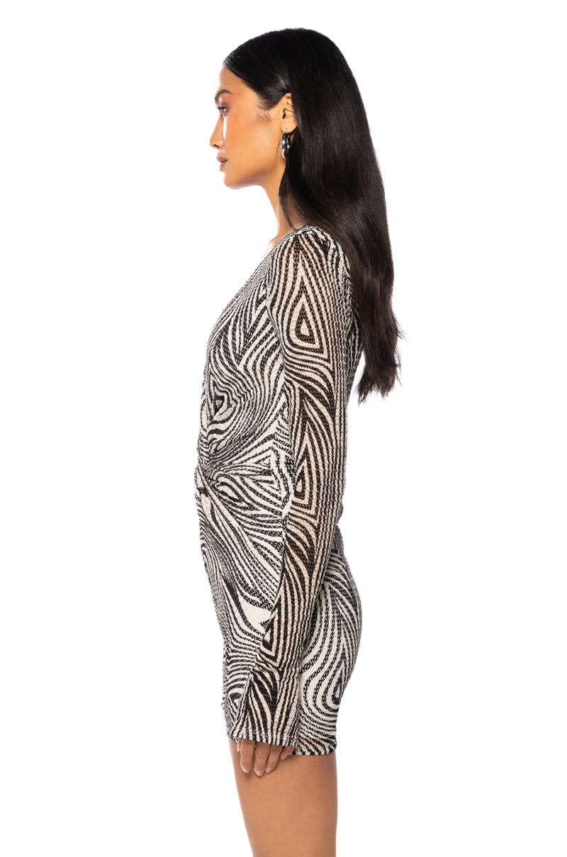 On My Mind Knotted Waist Mini Dress