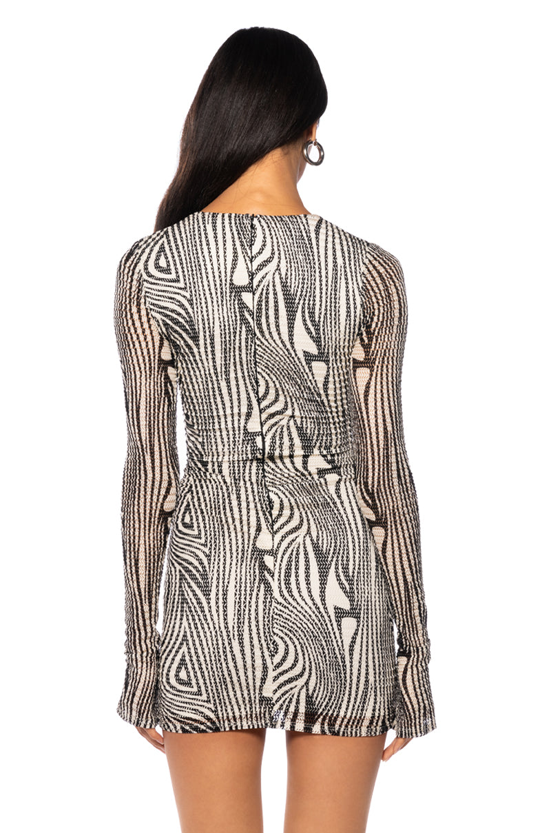 On My Mind Knotted Waist Mini Dress