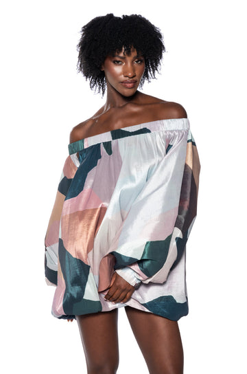 Out For Brunch Patterned Mini Dress