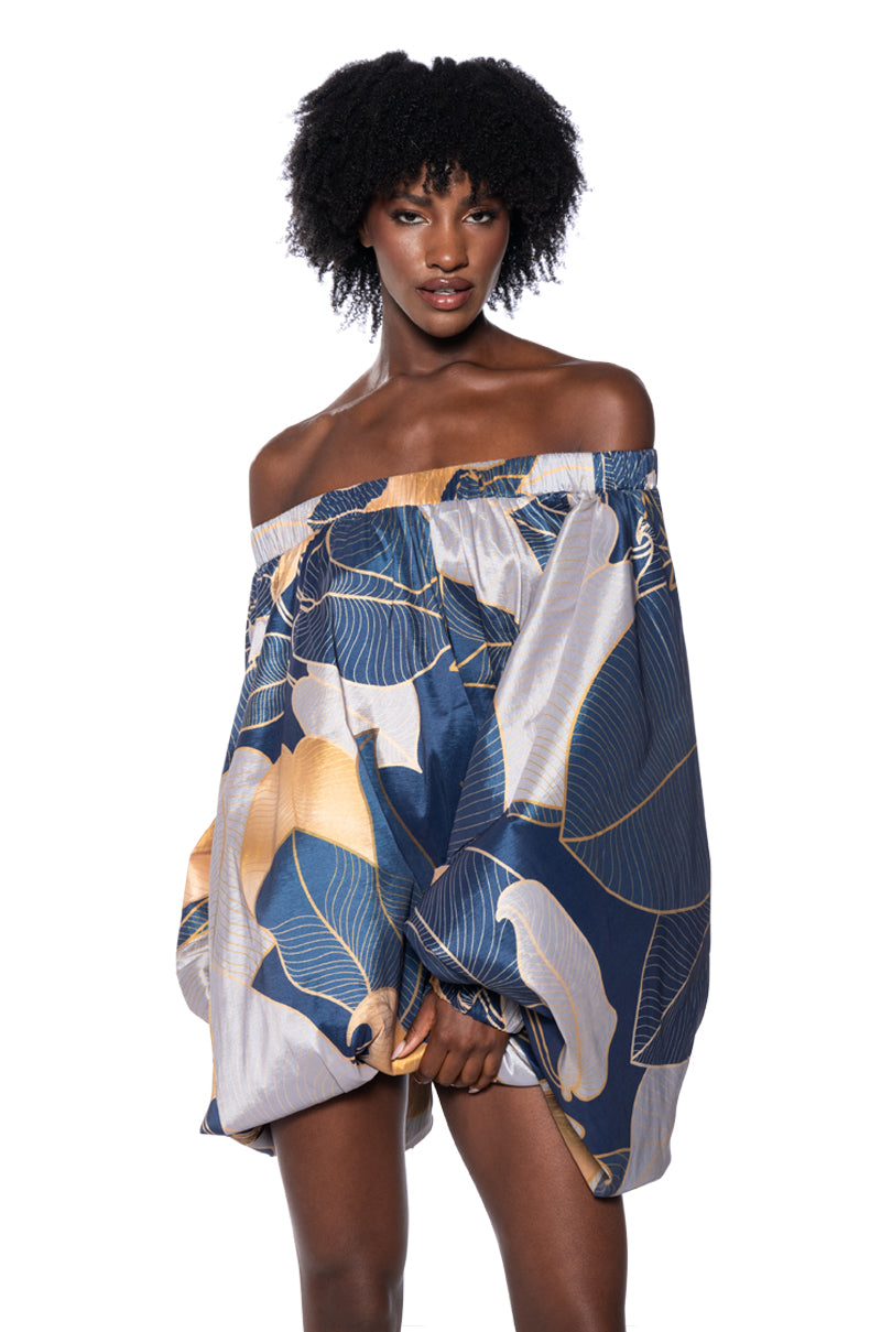 Out For Brunch Patterned Mini Dress