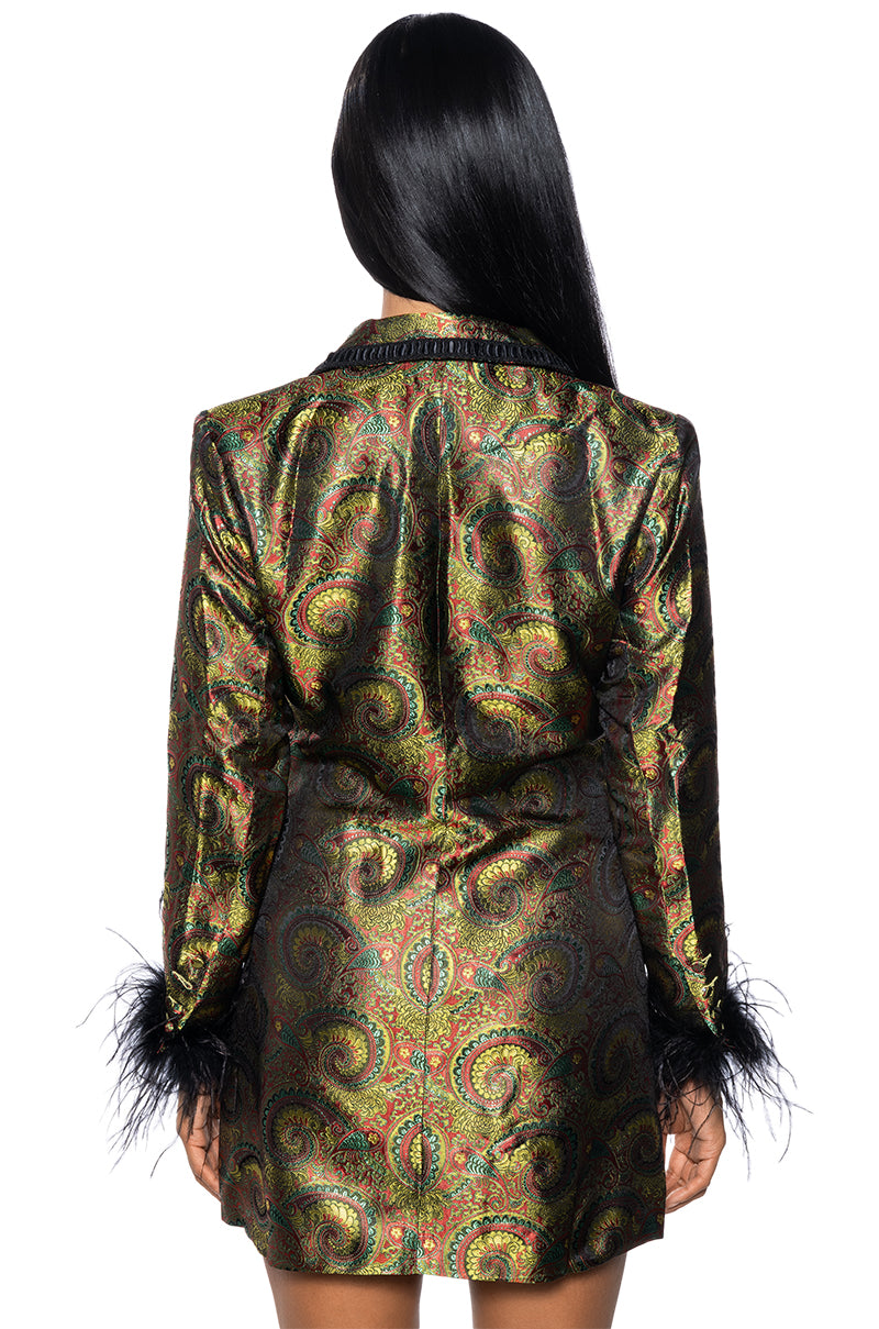 Paisley This Paisley That Blazer Dress