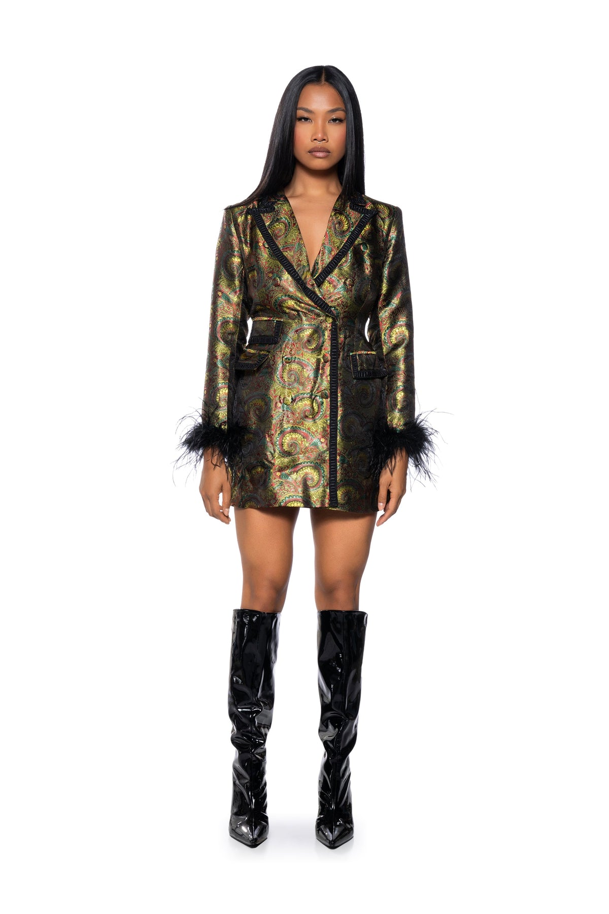 Paisley This Paisley That Blazer Dress