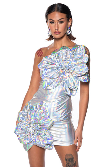 Retro Floral Party Mini Dress