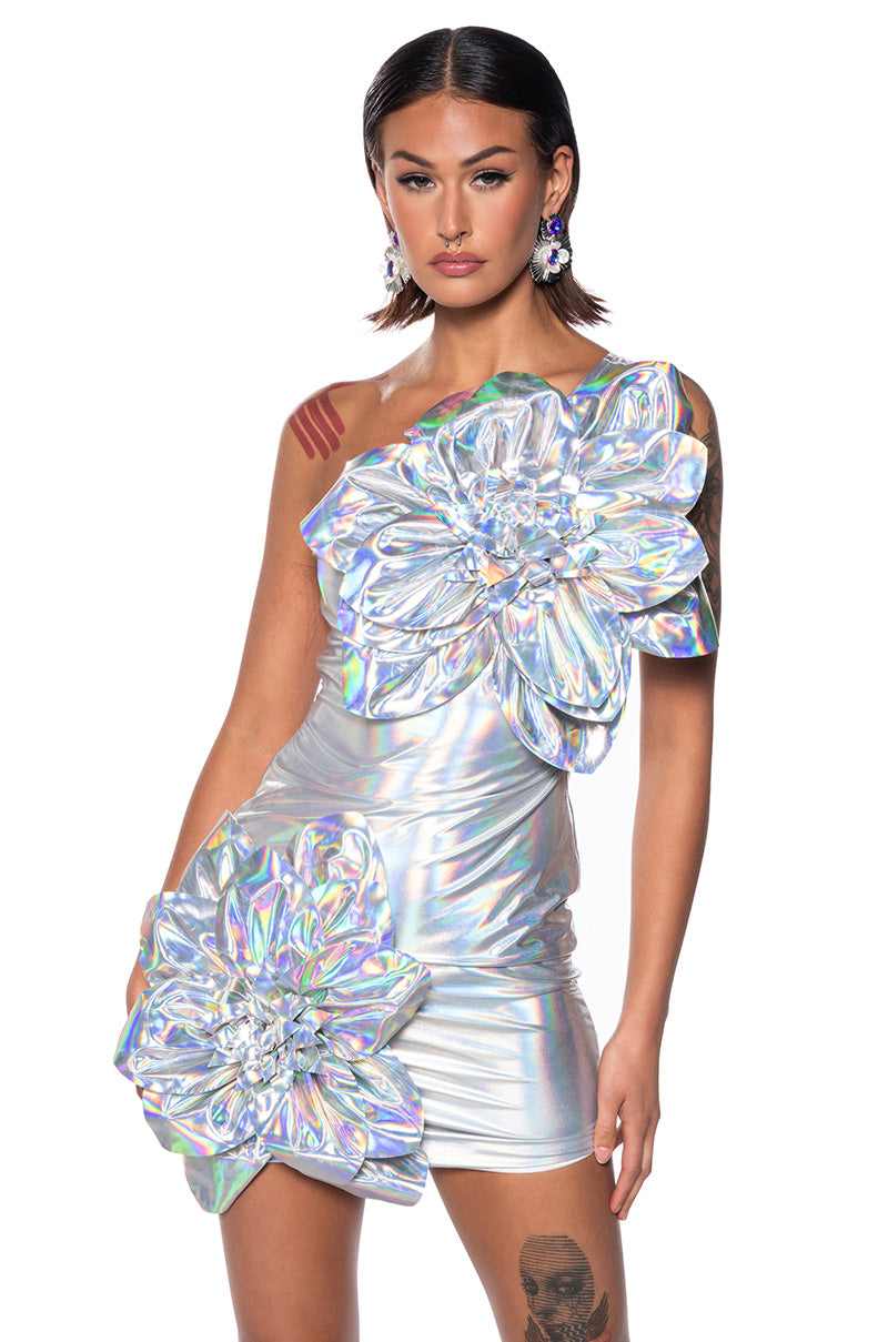 Retro Floral Party Mini Dress