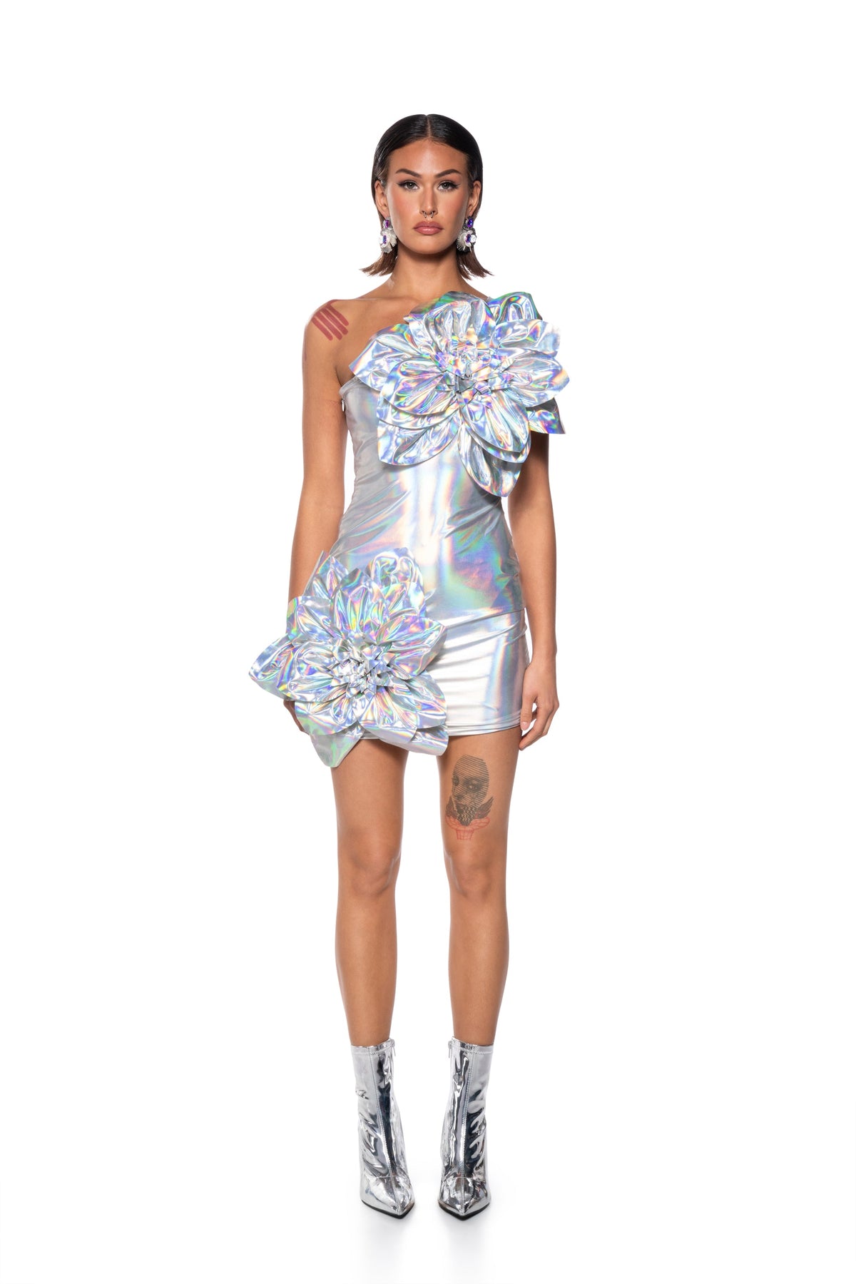Retro Floral Party Mini Dress