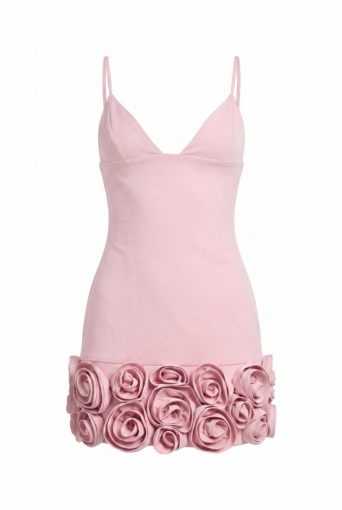 Sculpted in Roses Mini Dress