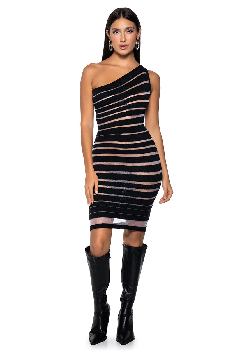 Secret Safe One Shoulder Mini Dress