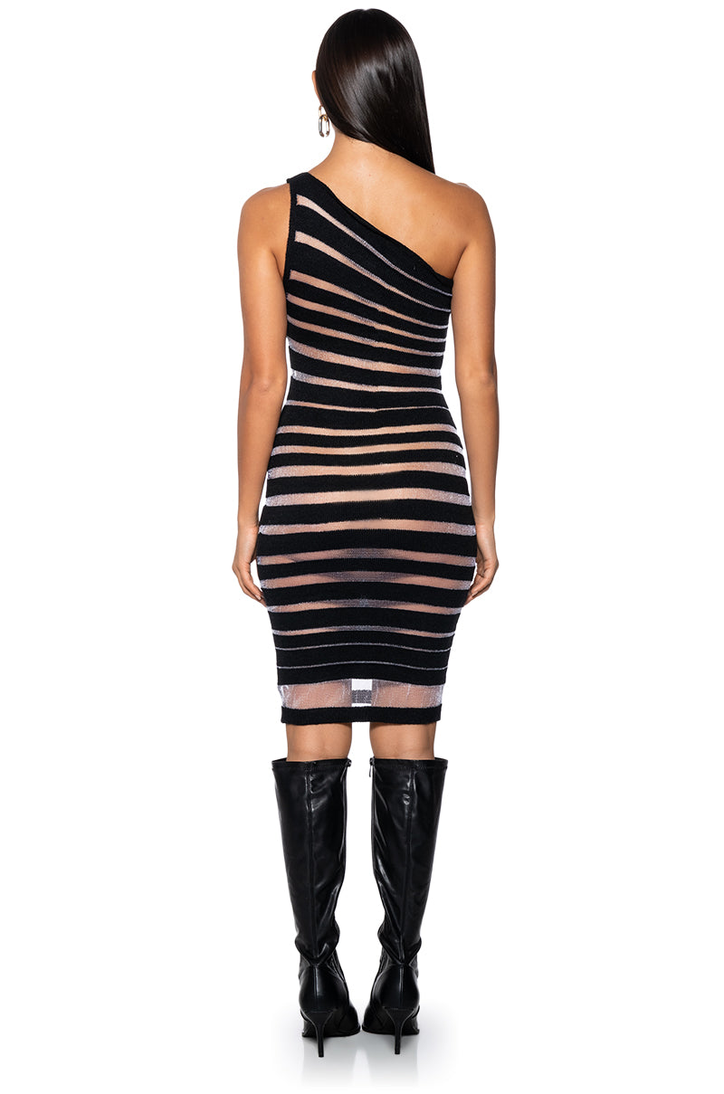Secret Safe One Shoulder Mini Dress