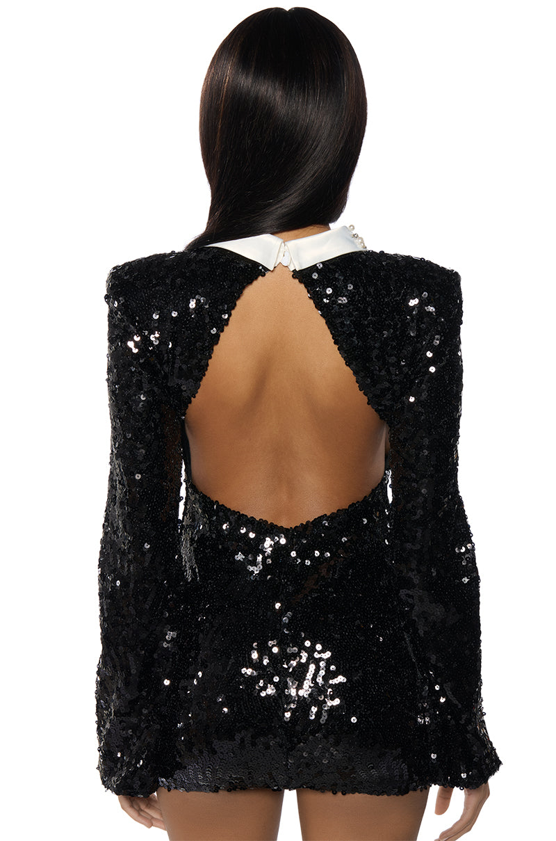 Seriously Black Tie Event Mini Dress