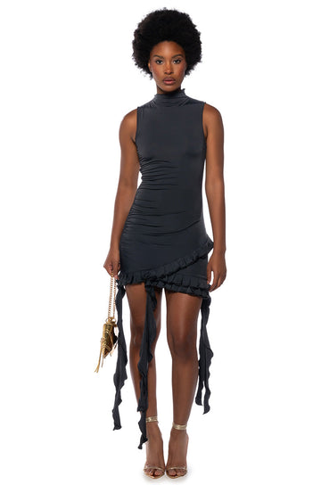 Shes All That Ruffle Mini Dress