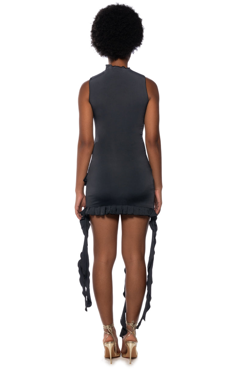 Shes All That Ruffle Mini Dress