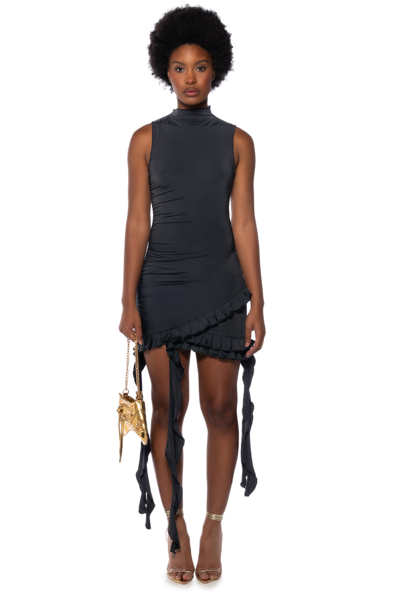 Shes All That Ruffle Mini Dress