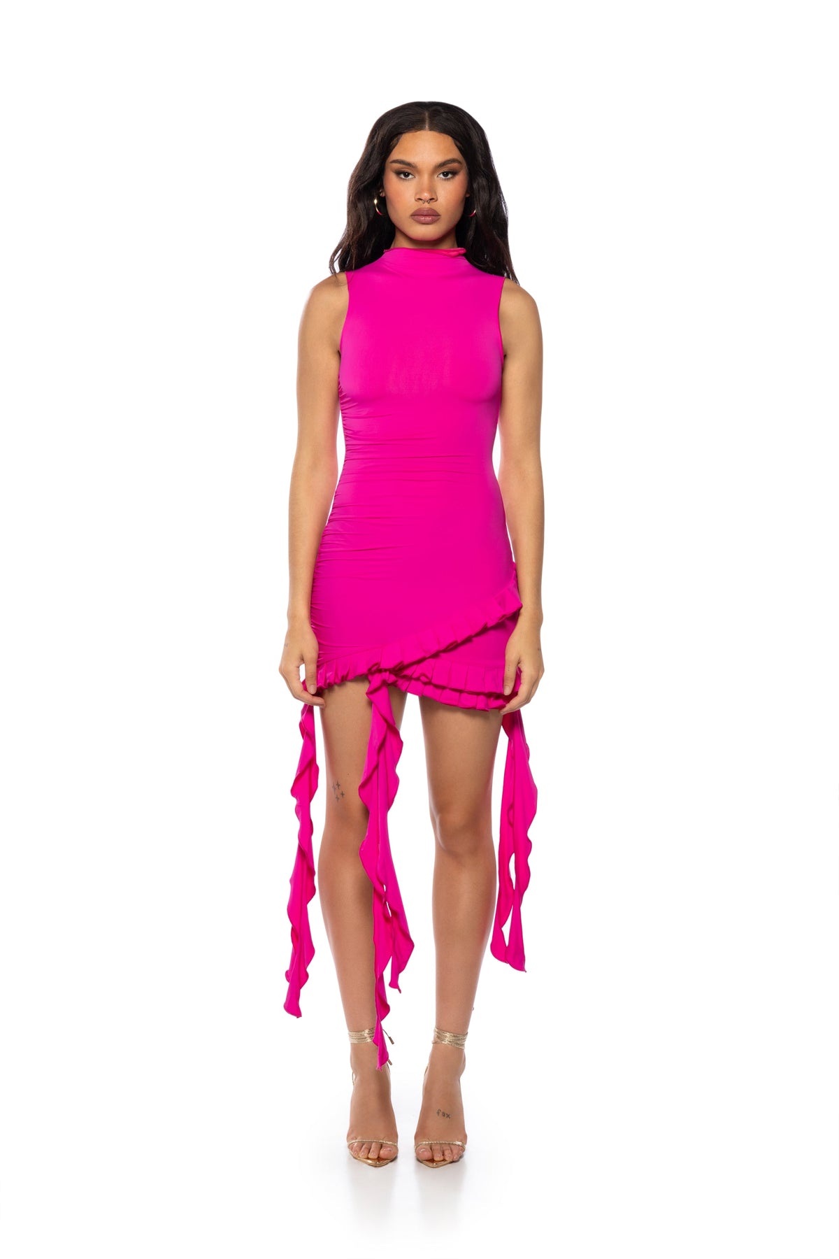 Shes All That Ruffle Mini Dress
