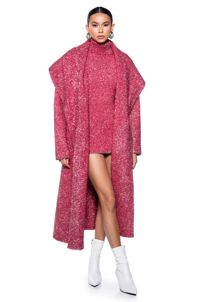 Spark For Life Knit Glitter Mini Dress