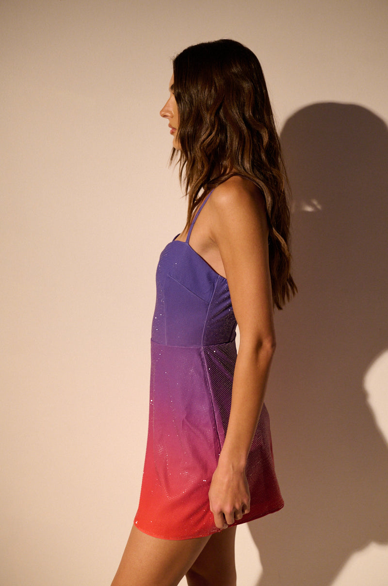 Sunset Lovers Ombre Mini Dress