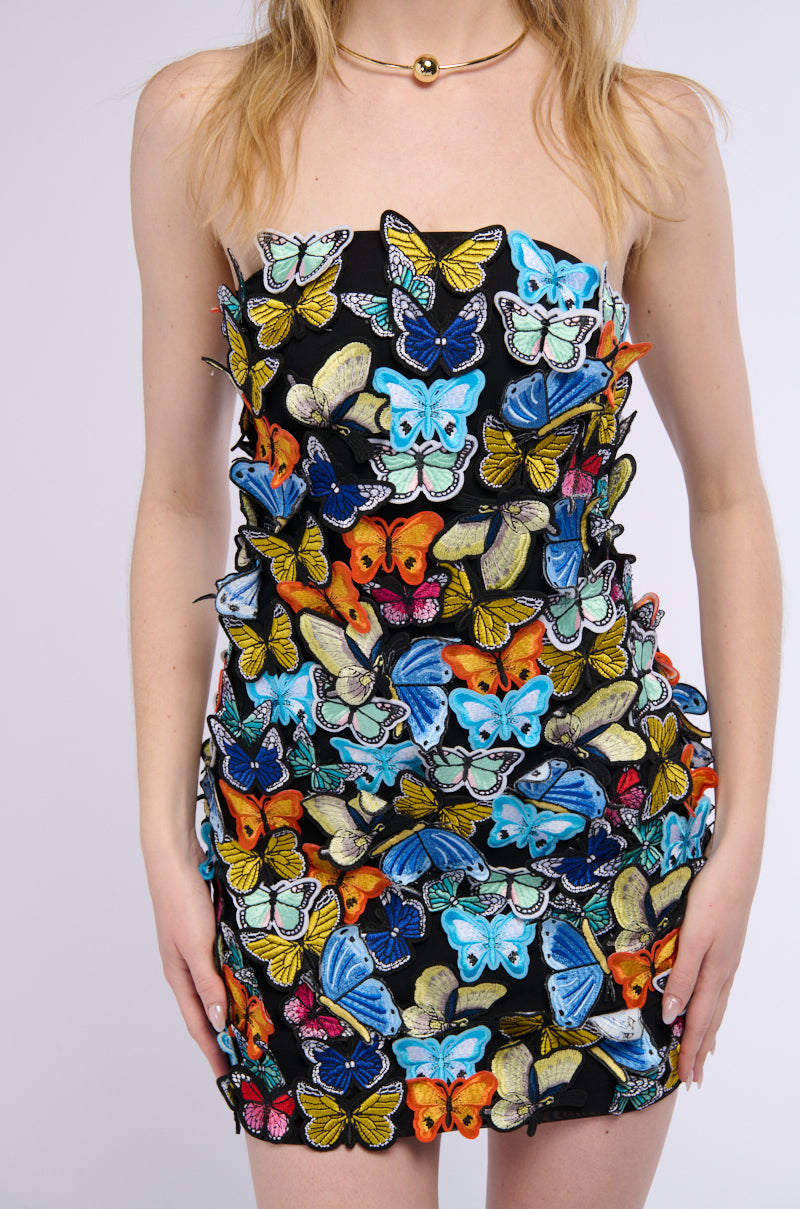 Take Flight Butterfly Mini Dress