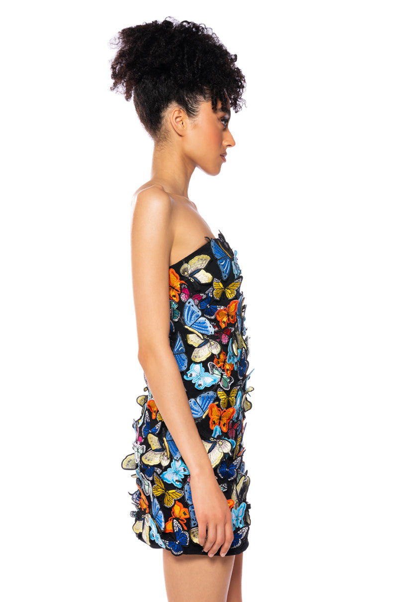 Take Flight Butterfly Mini Dress