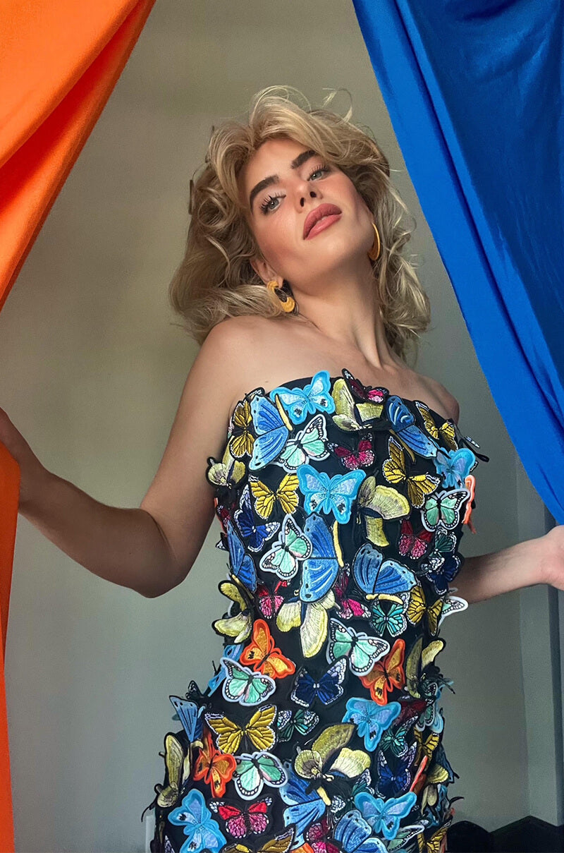 Take Flight Butterfly Mini Dress