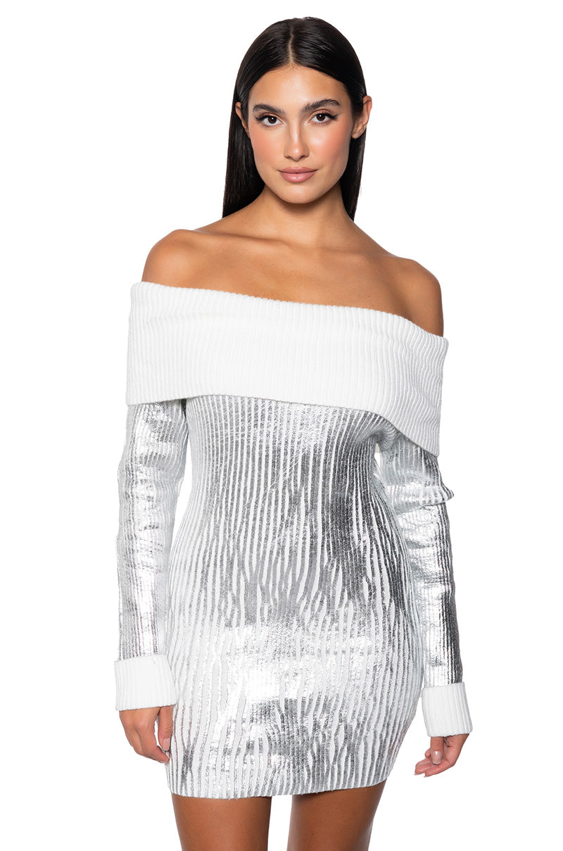 Take Me To Aspen Knit Mini Dress