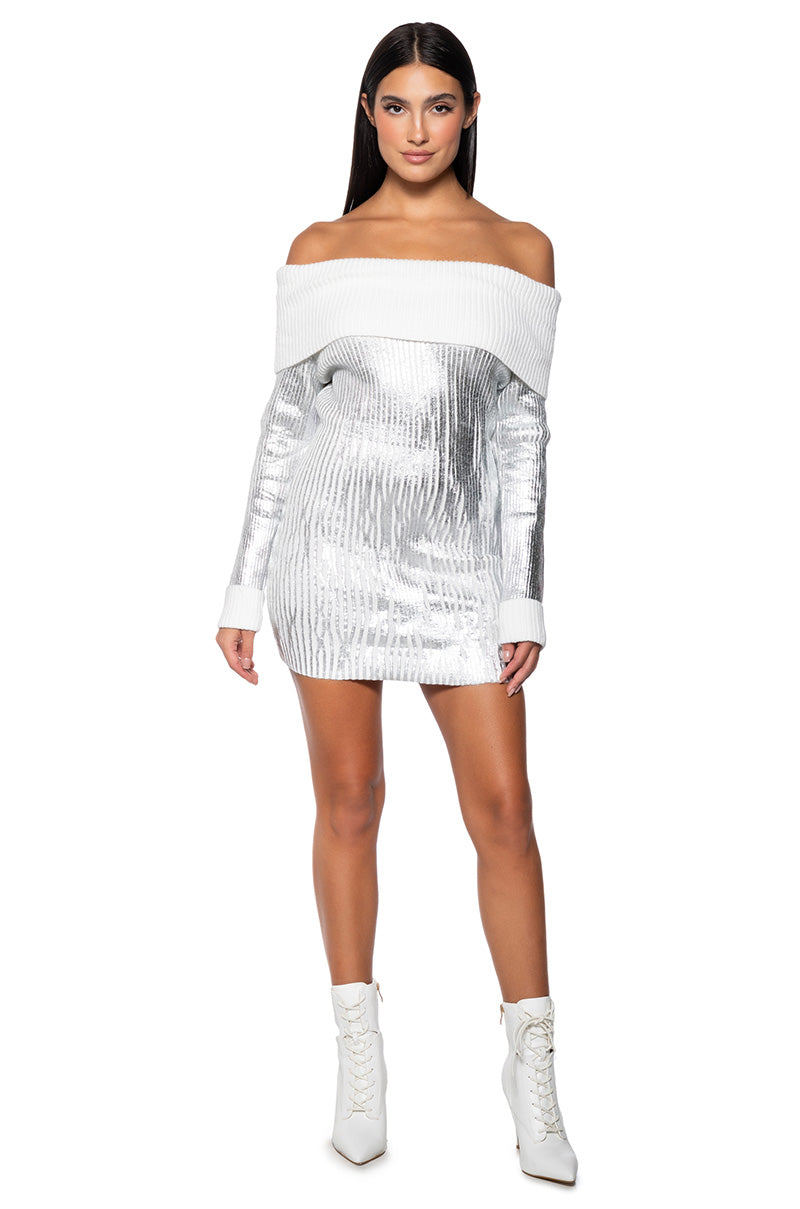 Take Me To Aspen Knit Mini Dress